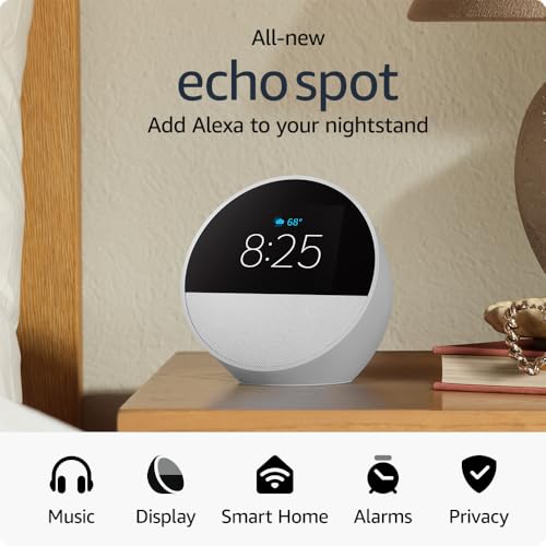 Echo Spot – Smart Alarm Clock with Alexa