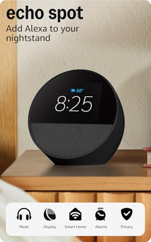 Echo Spot – Smart Alarm Clock with Alexa