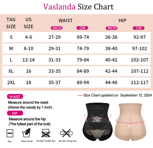 2 Packs Shapewear Tummy Control Underwear for Women High Waisted Girdle Body Shaper Butt Lifting Panties