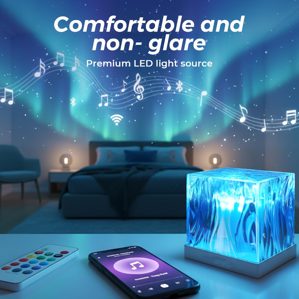 Northern Lights Galaxy Cube Projector Lamp