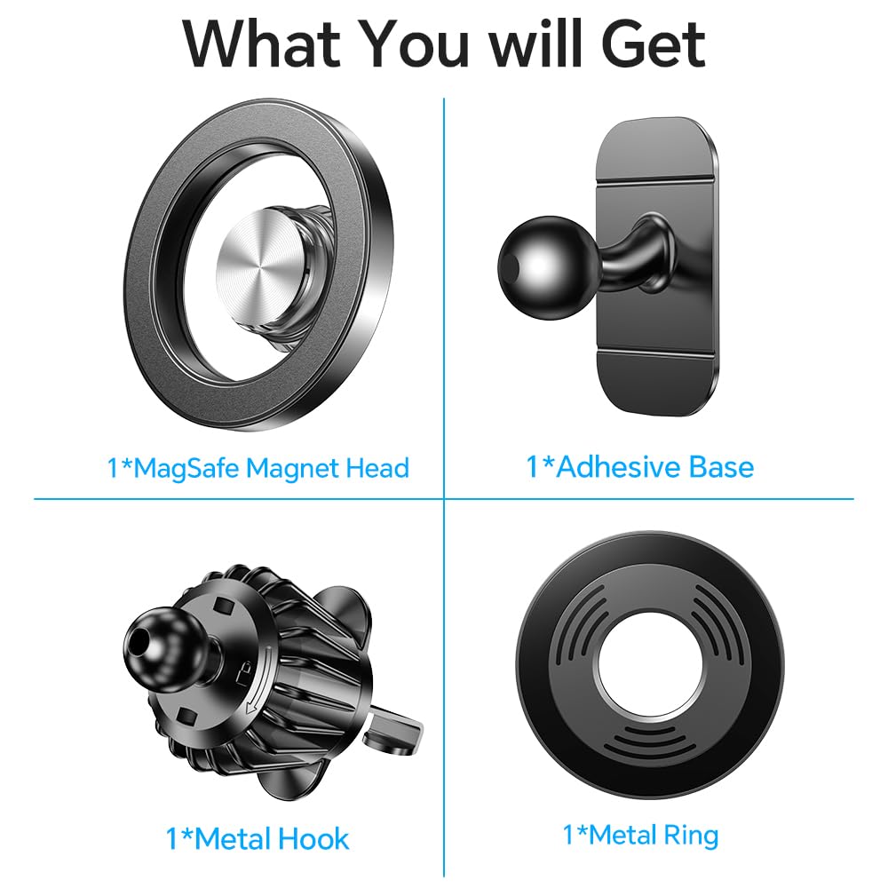 MagSafe Car Mount – Strong Magnetic Phone Holder (Dashboard Mount)