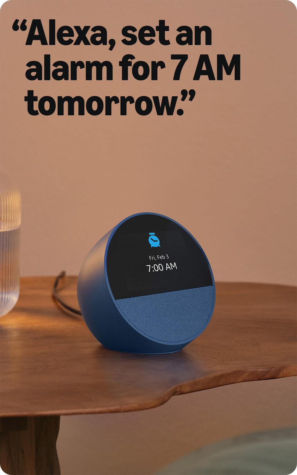 Echo Spot – Smart Alarm Clock with Alexa