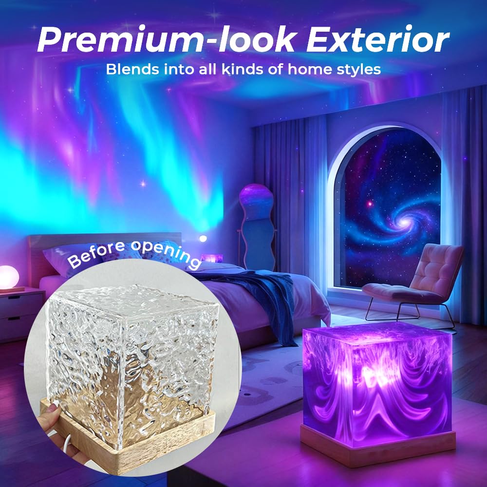 Northern Lights Galaxy Cube Projector Lamp