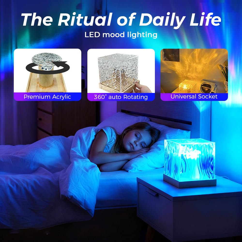 Northern Lights Galaxy Cube Projector Lamp