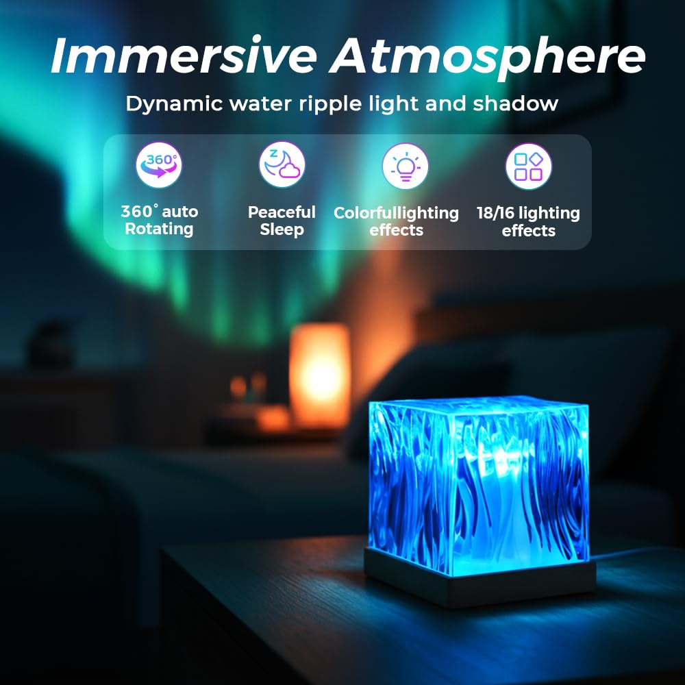 Northern Lights Galaxy Cube Projector Lamp