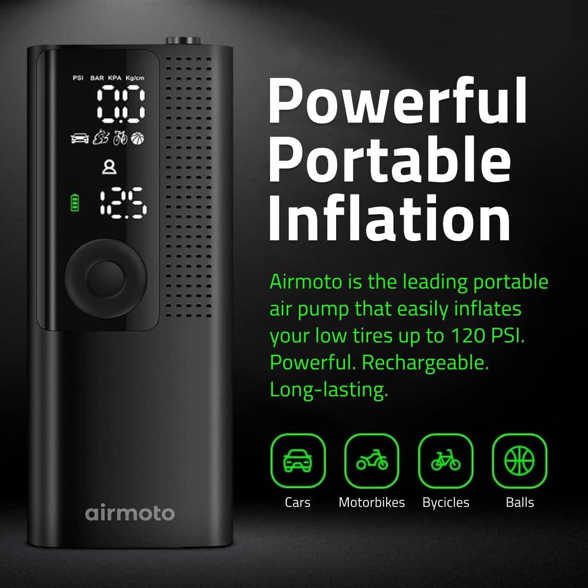 Airmoto Portable Tire Inflator