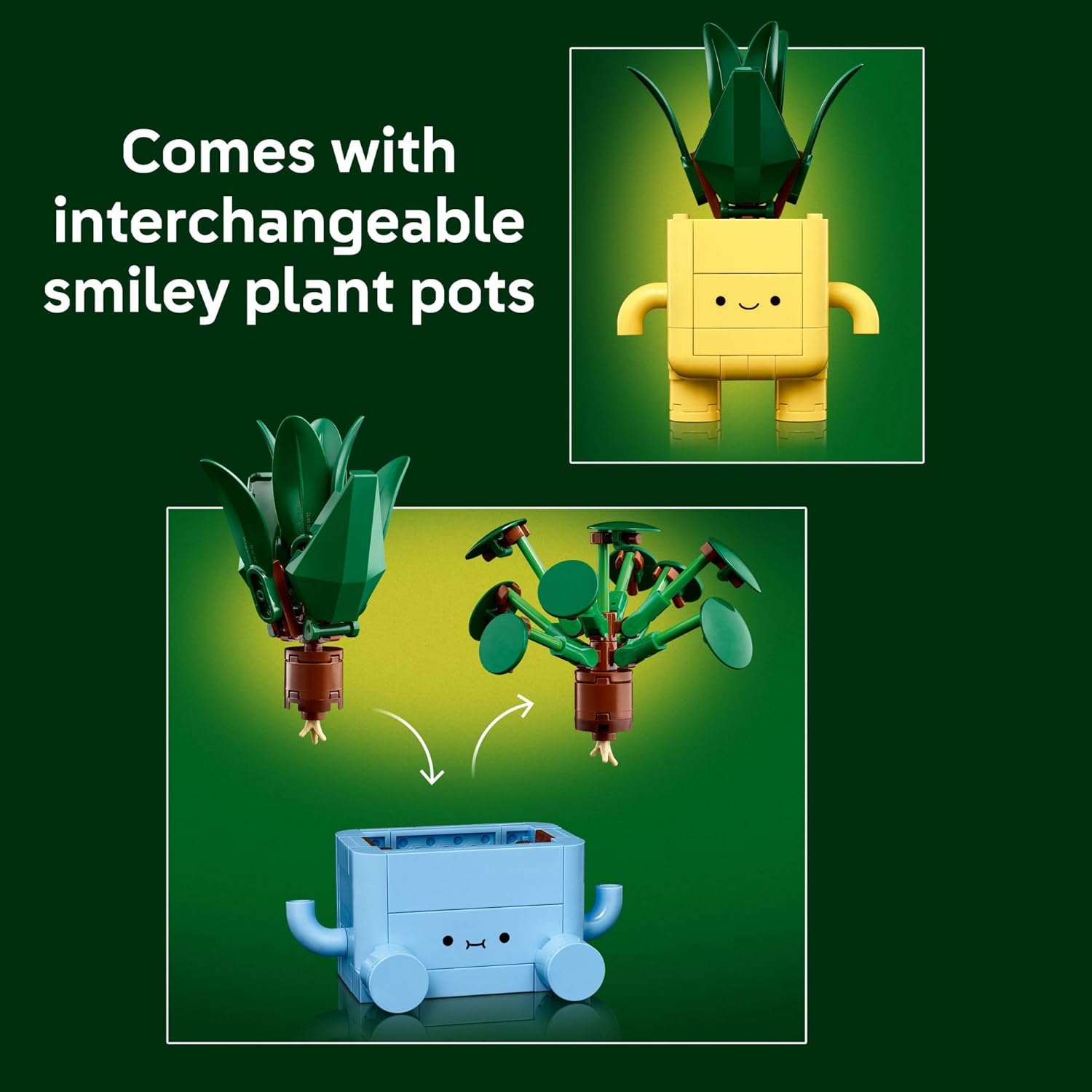 LEGO Botanicals Happy Plants Building Set (Ages 9+)