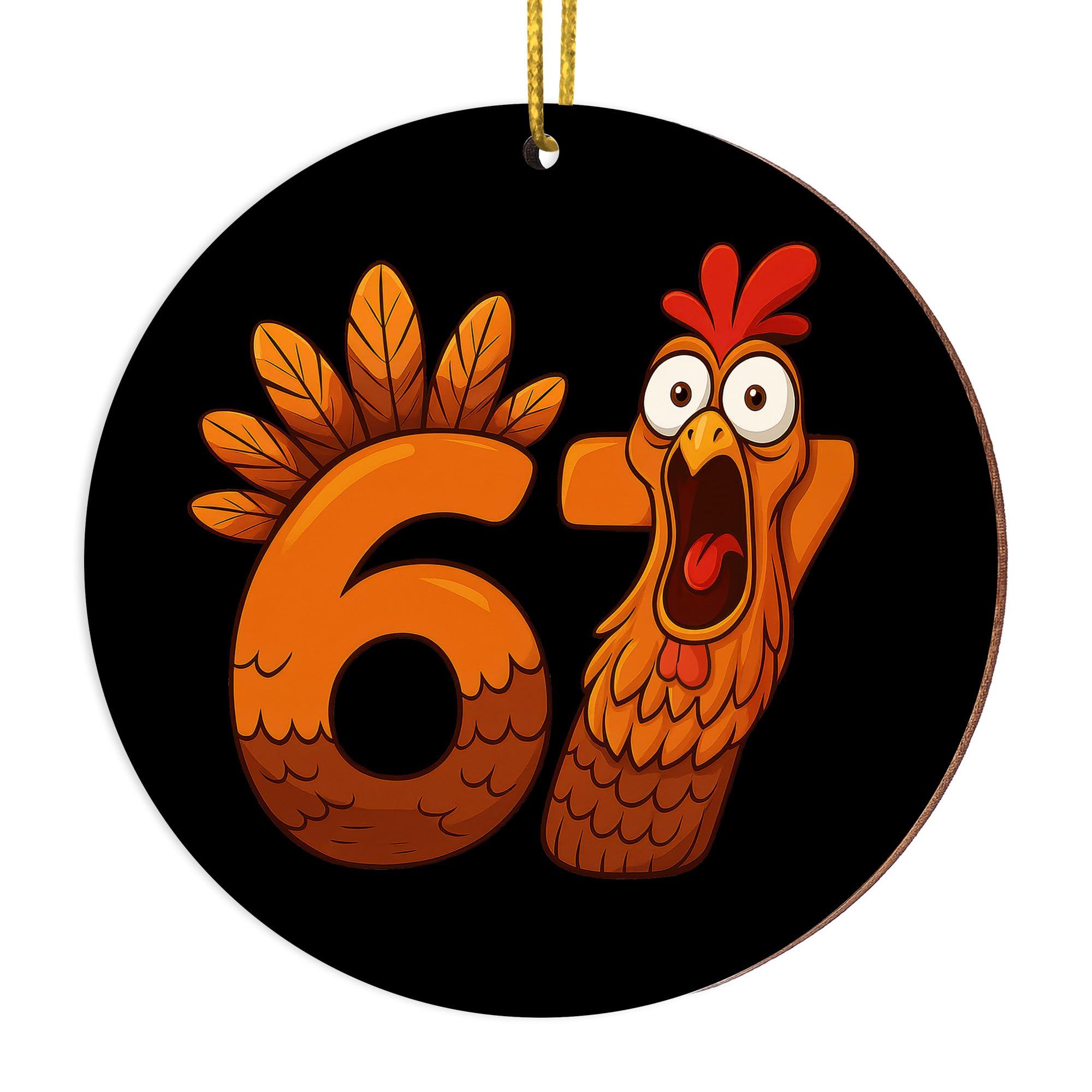 Santa Says Six Seven Christmas Ornament (2025 Meme Edition)