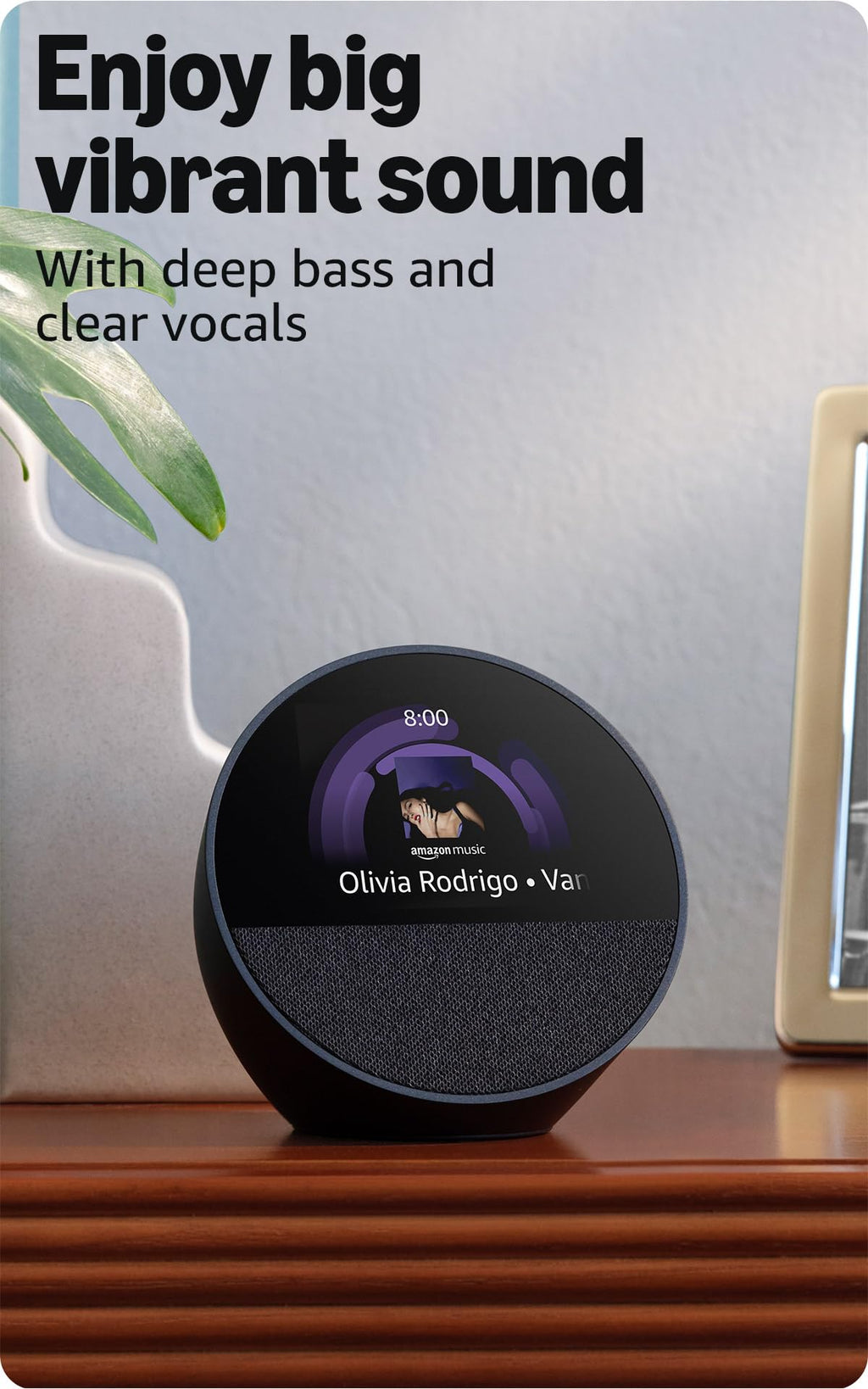 Echo Spot – Smart Alarm Clock with Alexa