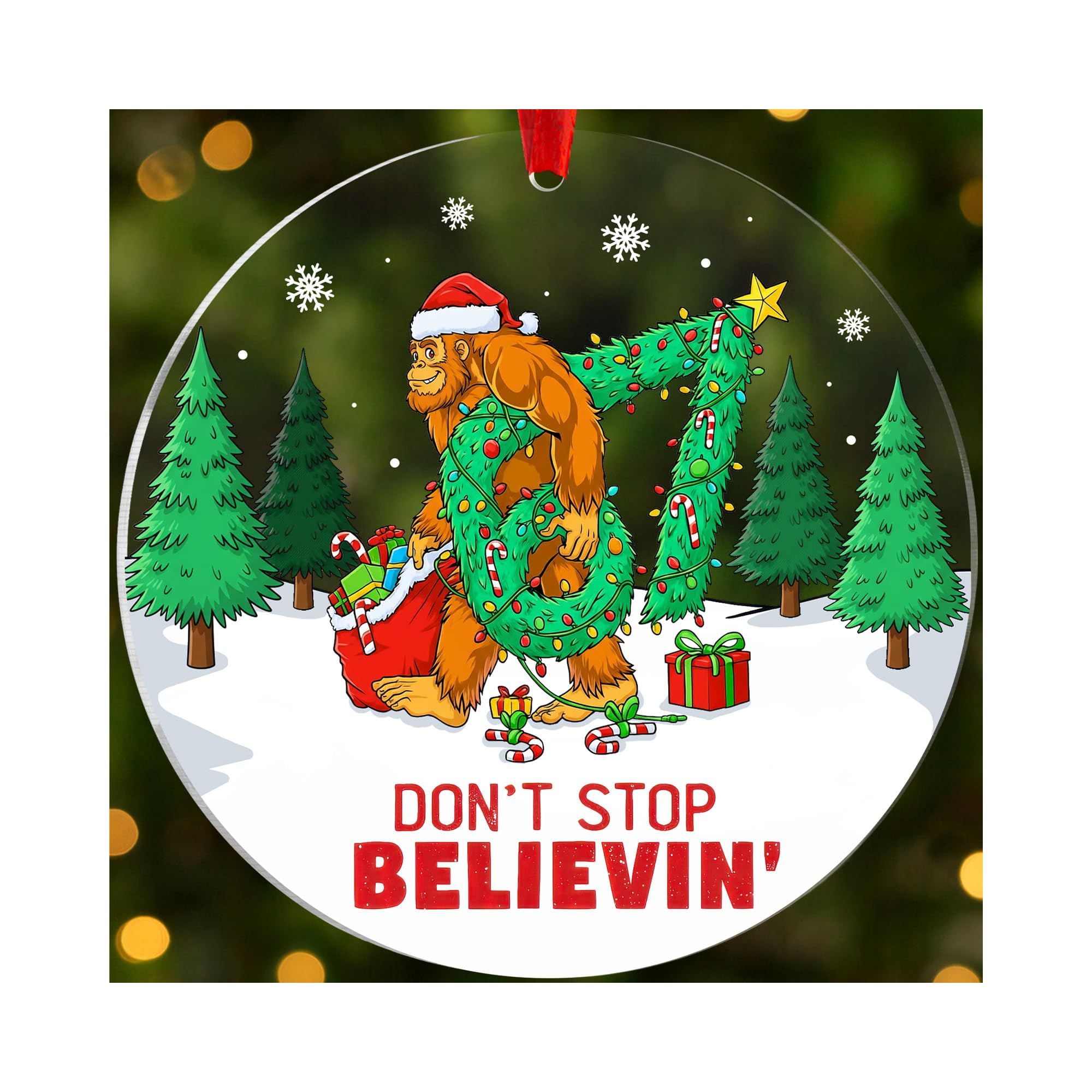 Santa Says Six Seven Christmas Ornament (2025 Meme Edition)