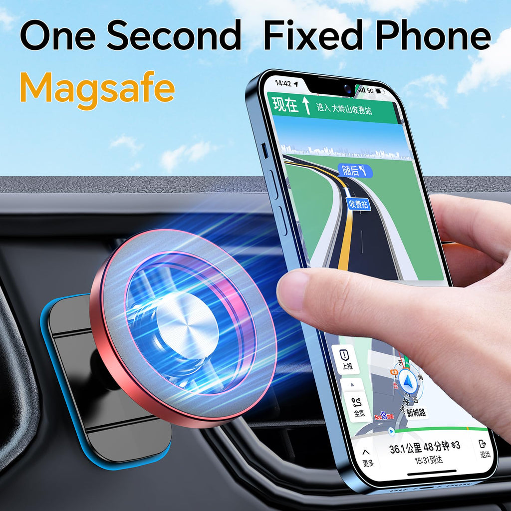 MagSafe Car Mount – Strong Magnetic Phone Holder (Dashboard Mount)