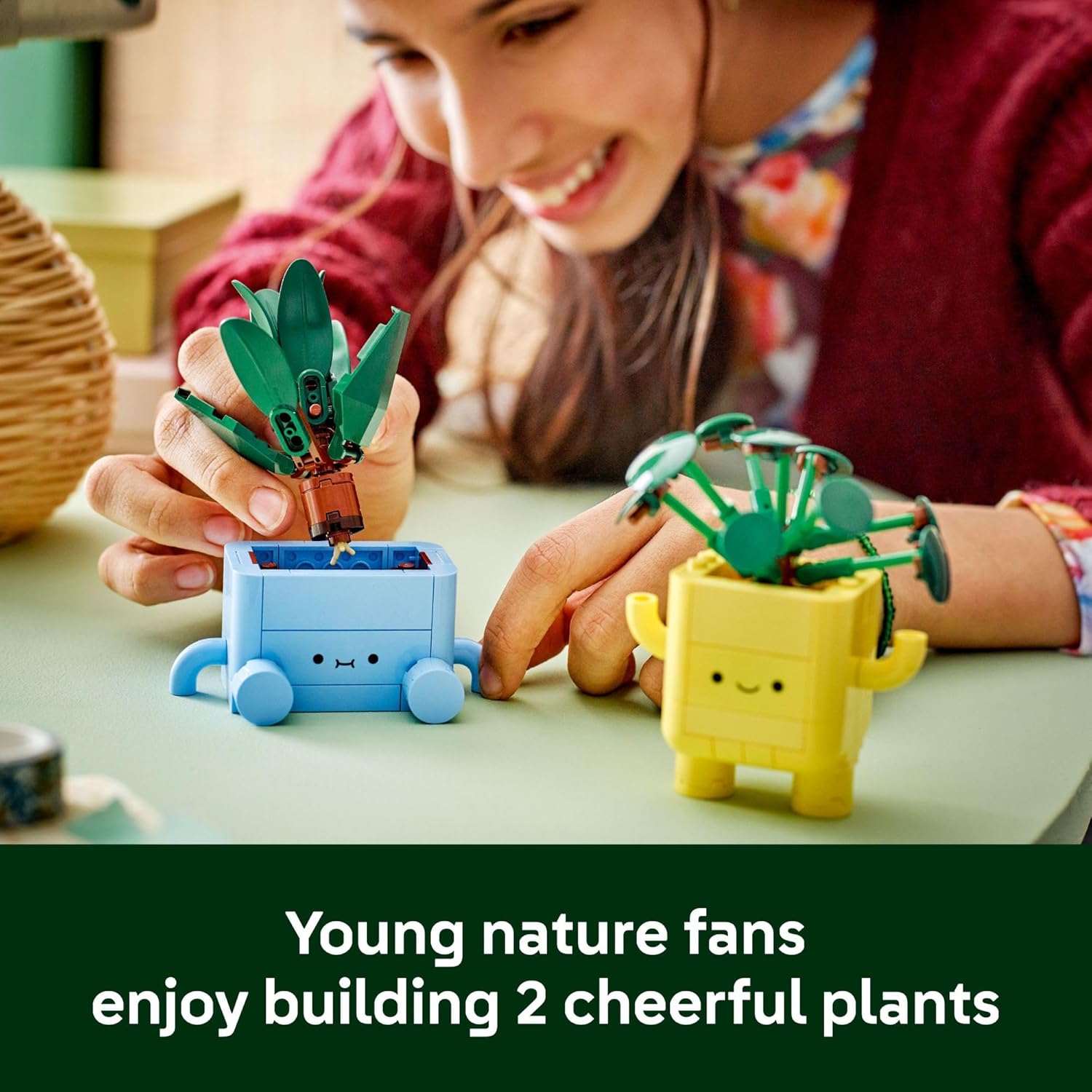 LEGO Botanicals Happy Plants Building Set (Ages 9+)