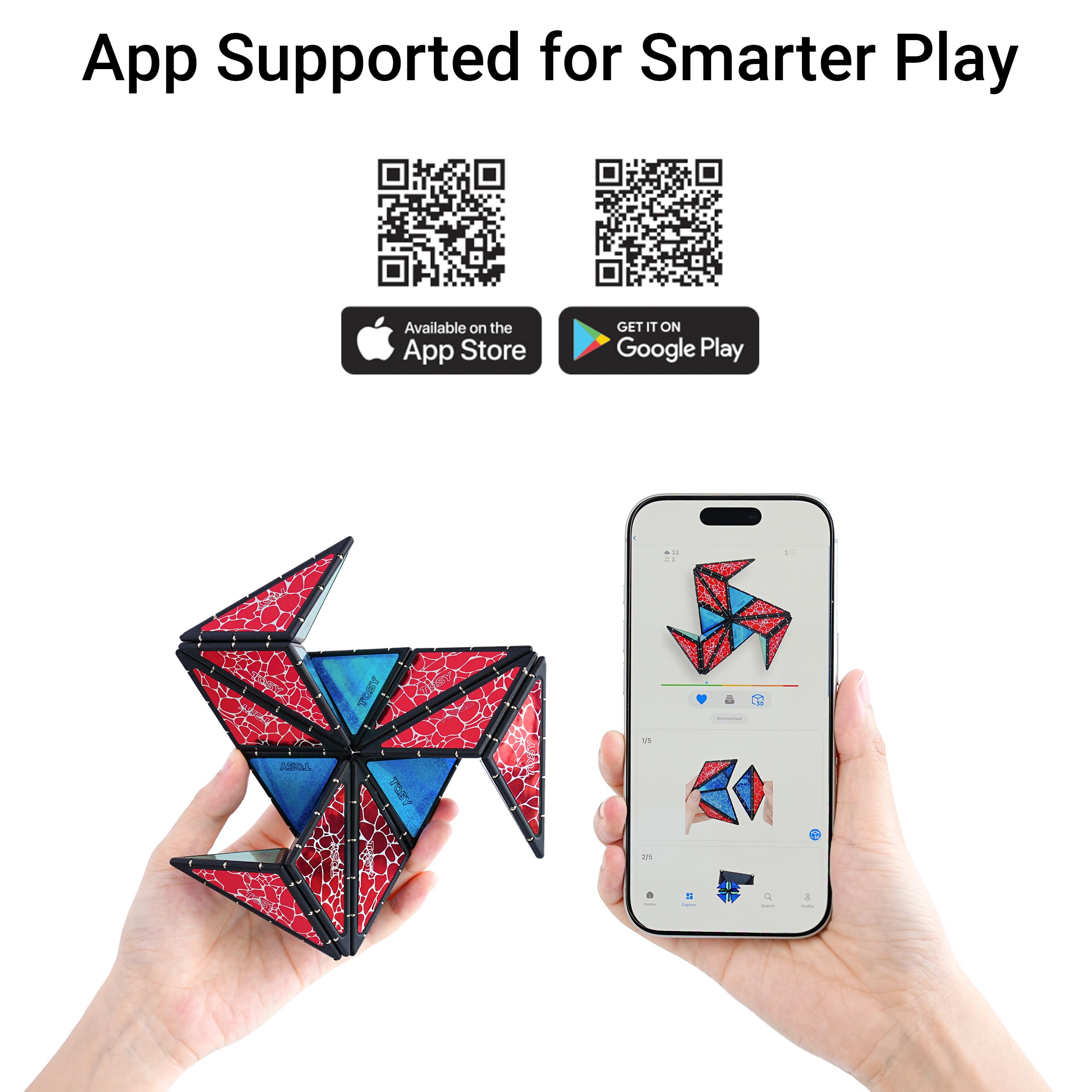 TOSY Magnet Pyramid – Creative Magnetic STEAM Toy