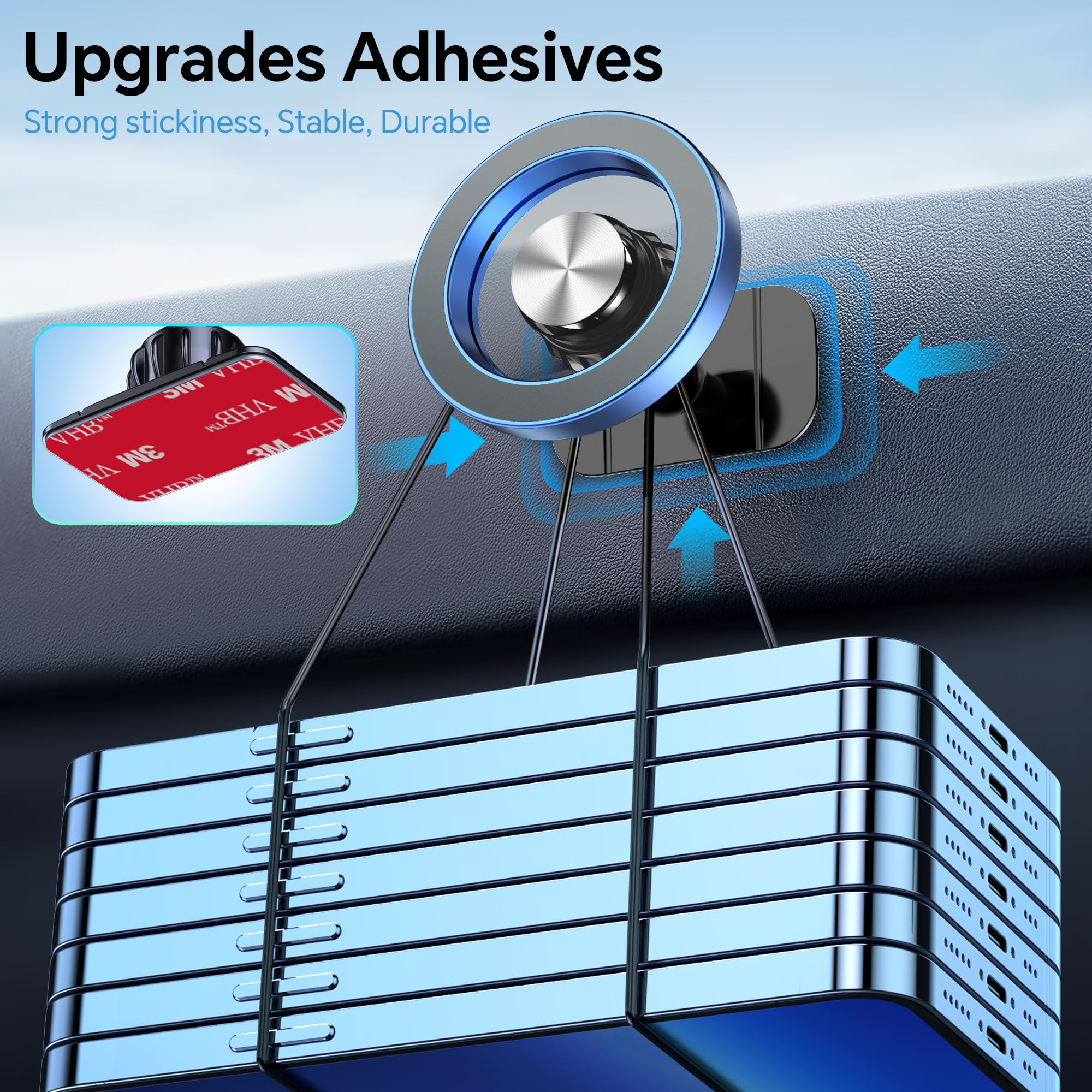 MagSafe Car Mount – Strong Magnetic Phone Holder (Dashboard Mount)