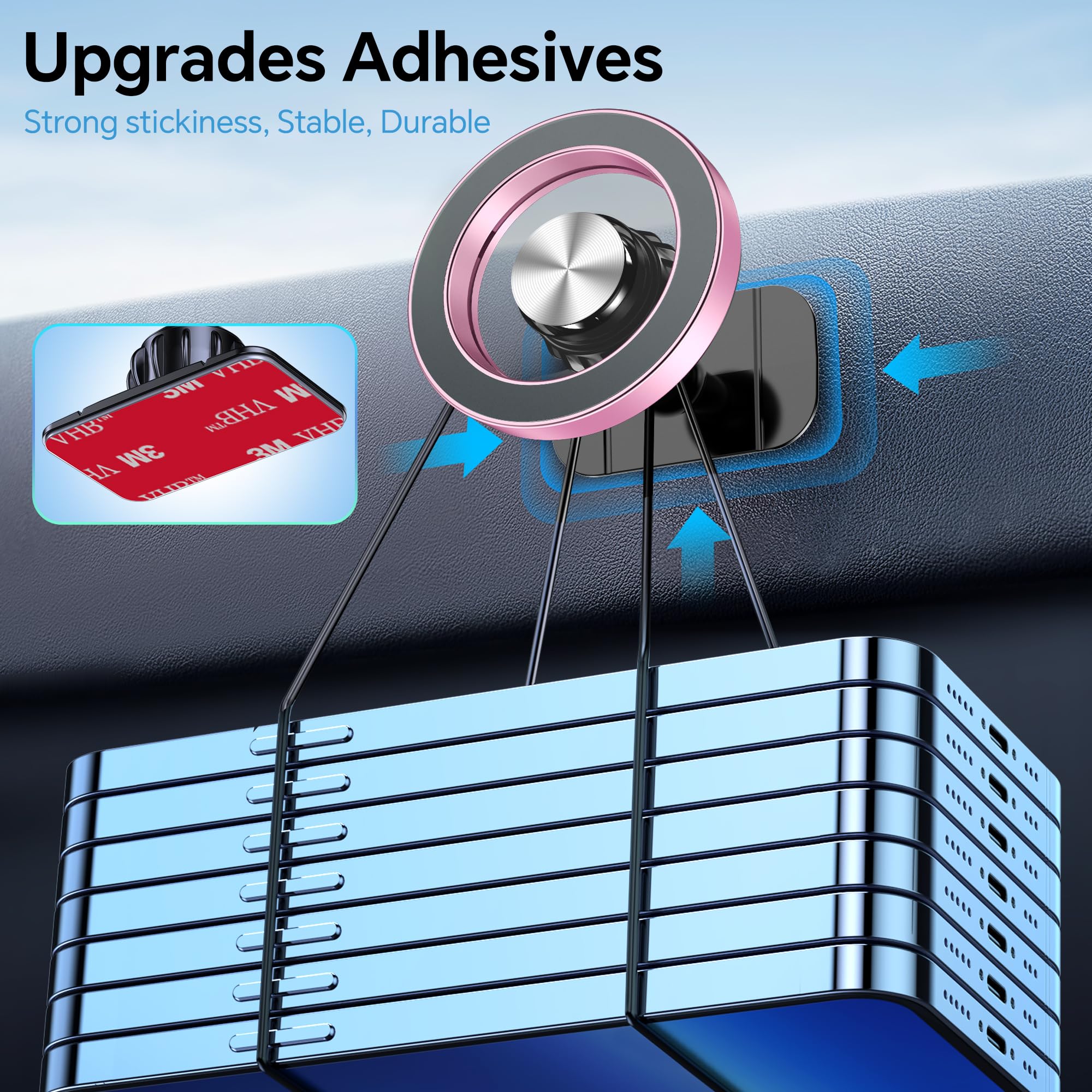 MagSafe Car Mount – Strong Magnetic Phone Holder (Dashboard Mount)