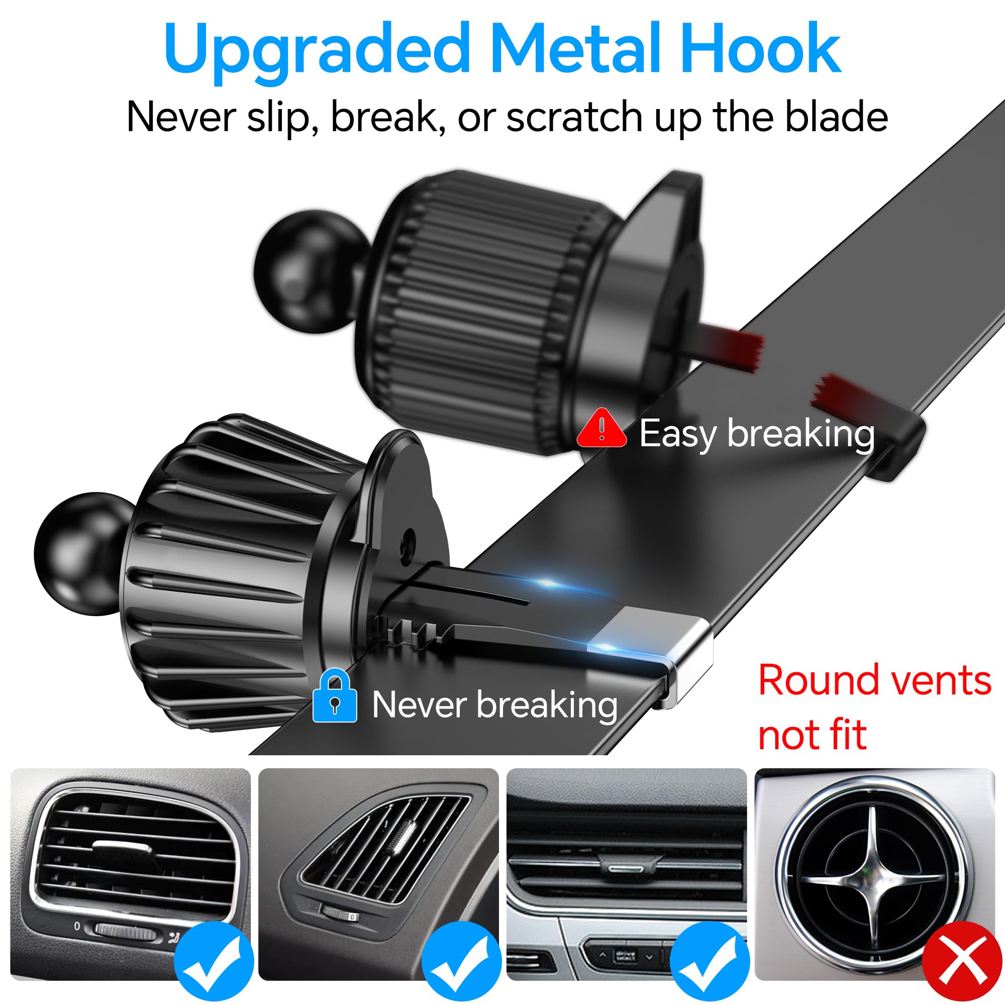 MagSafe Car Mount – Strong Magnetic Phone Holder (Dashboard Mount)