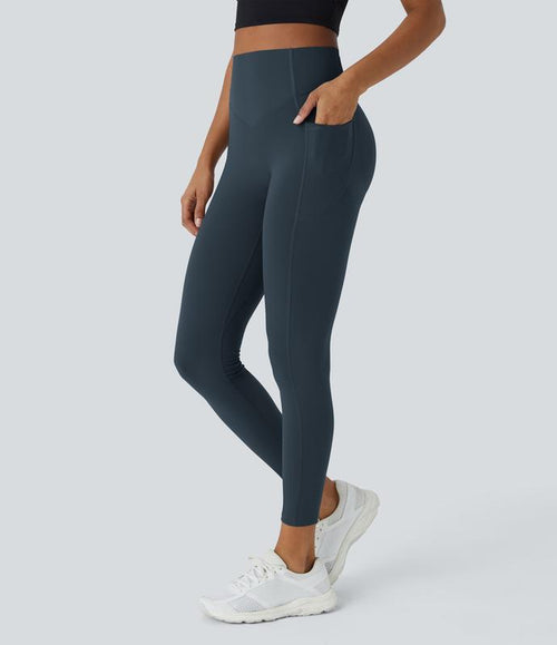 Halara Ultrasculpt High Waisted Scrunch Butt Lifting Tummy Control Pocket Shaping Training Leggings